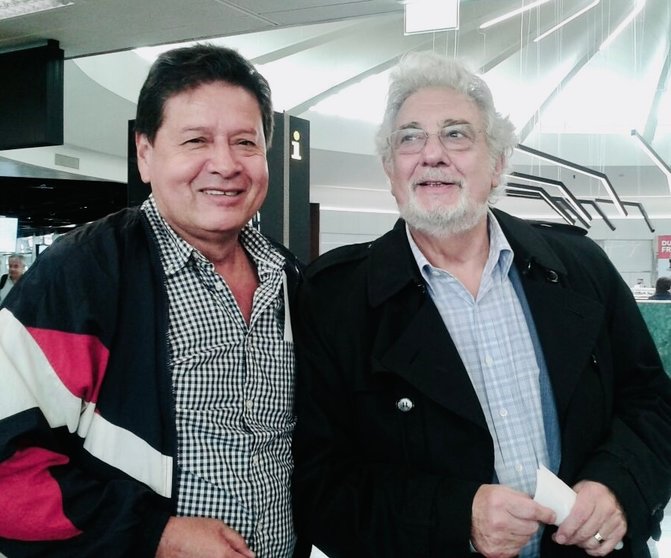 Néstor Trujillo y Placido Domingo